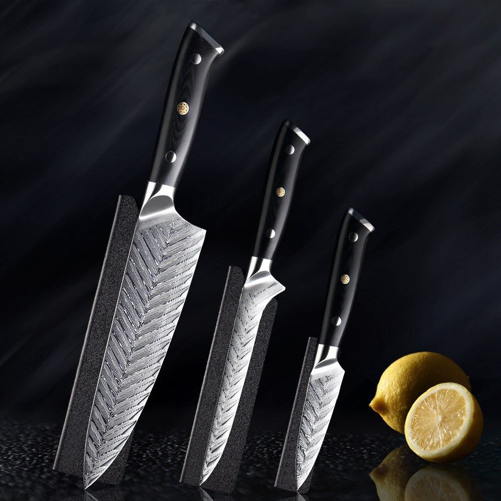 Ensemble de couteaux de cuisine Daichi (だいち) Damascus VG10