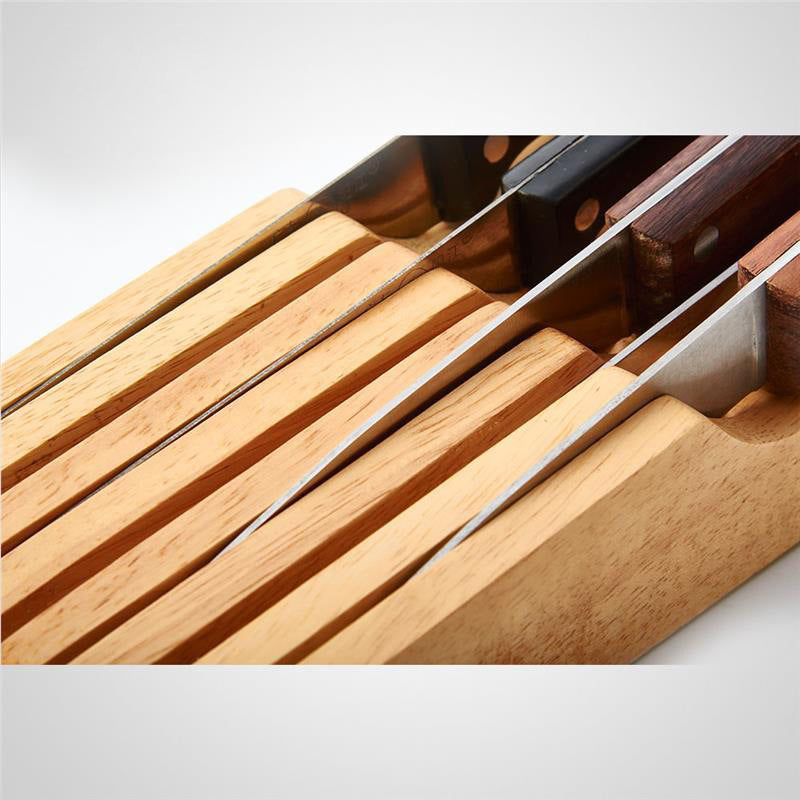 Porte-couteaux de cuisine horizontal pour tiroir