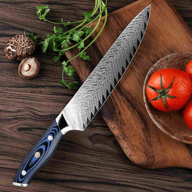 Mabayui (まばゆい) Couteau de chef Gyuto en acier VG10 de 8&