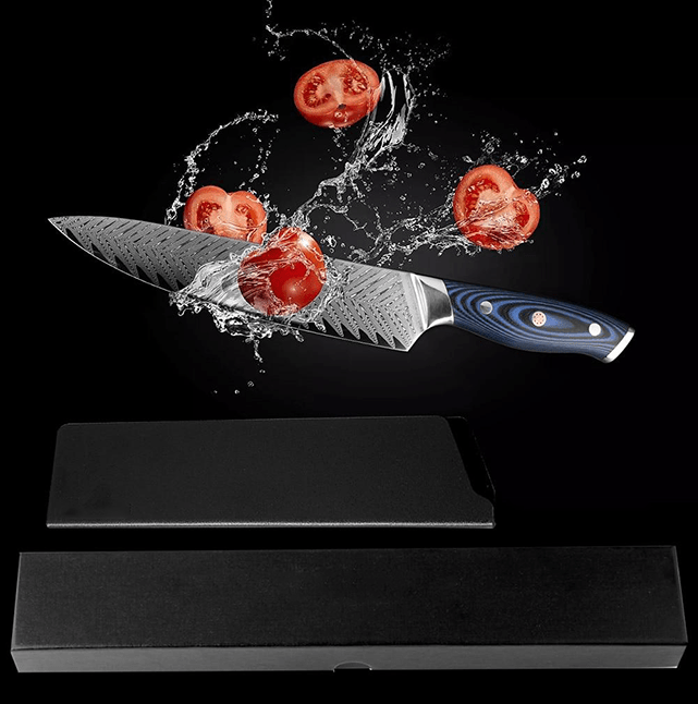 Mabayui (まばゆい) Couteau de chef Gyuto en acier VG10 de 8&