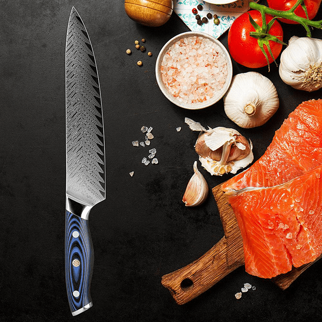 Mabayui (まばゆい) Couteau de chef Gyuto en acier VG10 de 8&