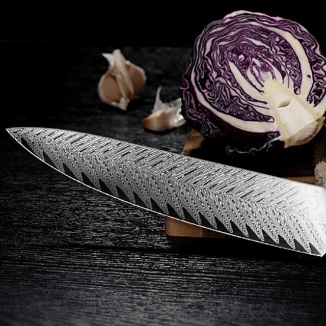 Mabayui (まばゆい) Couteau de chef Gyuto en acier VG10 de 8&
