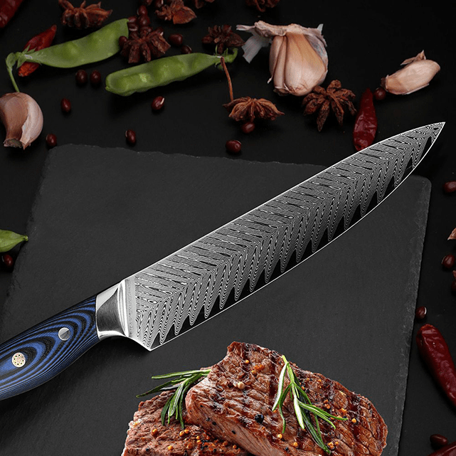 Mabayui (まばゆい) Couteau de chef Gyuto en acier VG10 de 8&