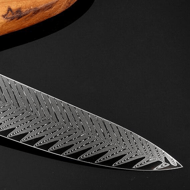 Mabayui (まばゆい) Couteau de chef Gyuto en acier VG10 de 8&