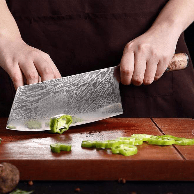 SAKUTO (作東) Ensemble de couteaux de cuisine japonais en acier damassé avec manche en résine